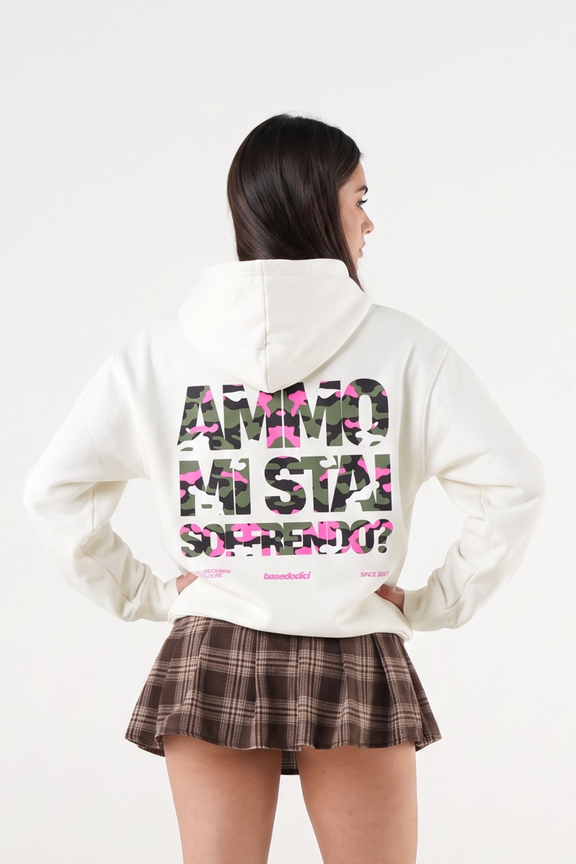 Hoodie "AMMO" MiStaiSoffrendo White/Camo