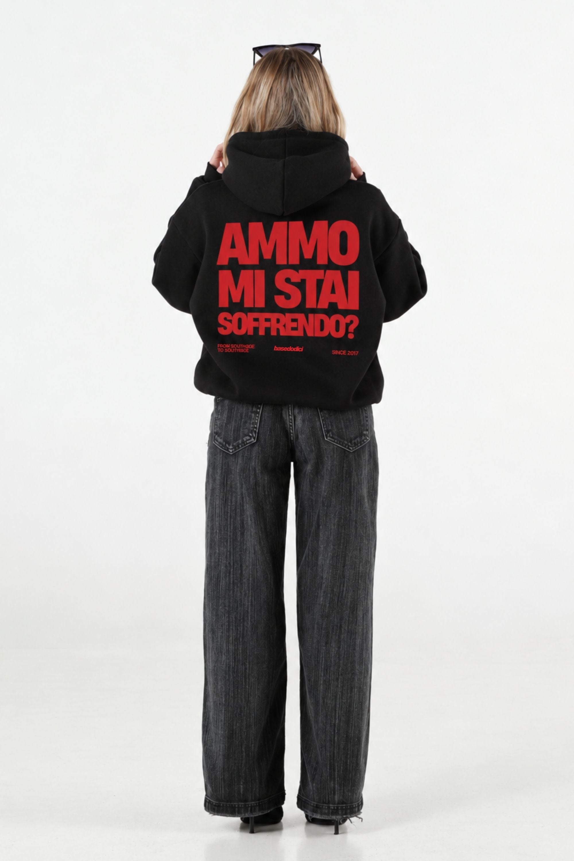 Hoodie "AMMO" MiStaiSoffrendo Black/Red