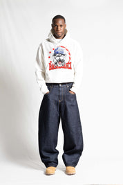 "RUDEBOY LDN" Hoodie Bull White