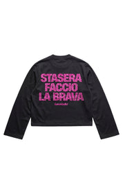 Longsleeve "VIRAL EDIT" FaccioLaBrava Black/GlitterPink
