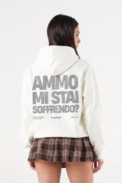 Hoodie "AMMO" MiStaiSoffrendo White/Glitter