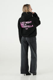 Hoodie "B12LAB" Tarantella Black/PinkGlitter