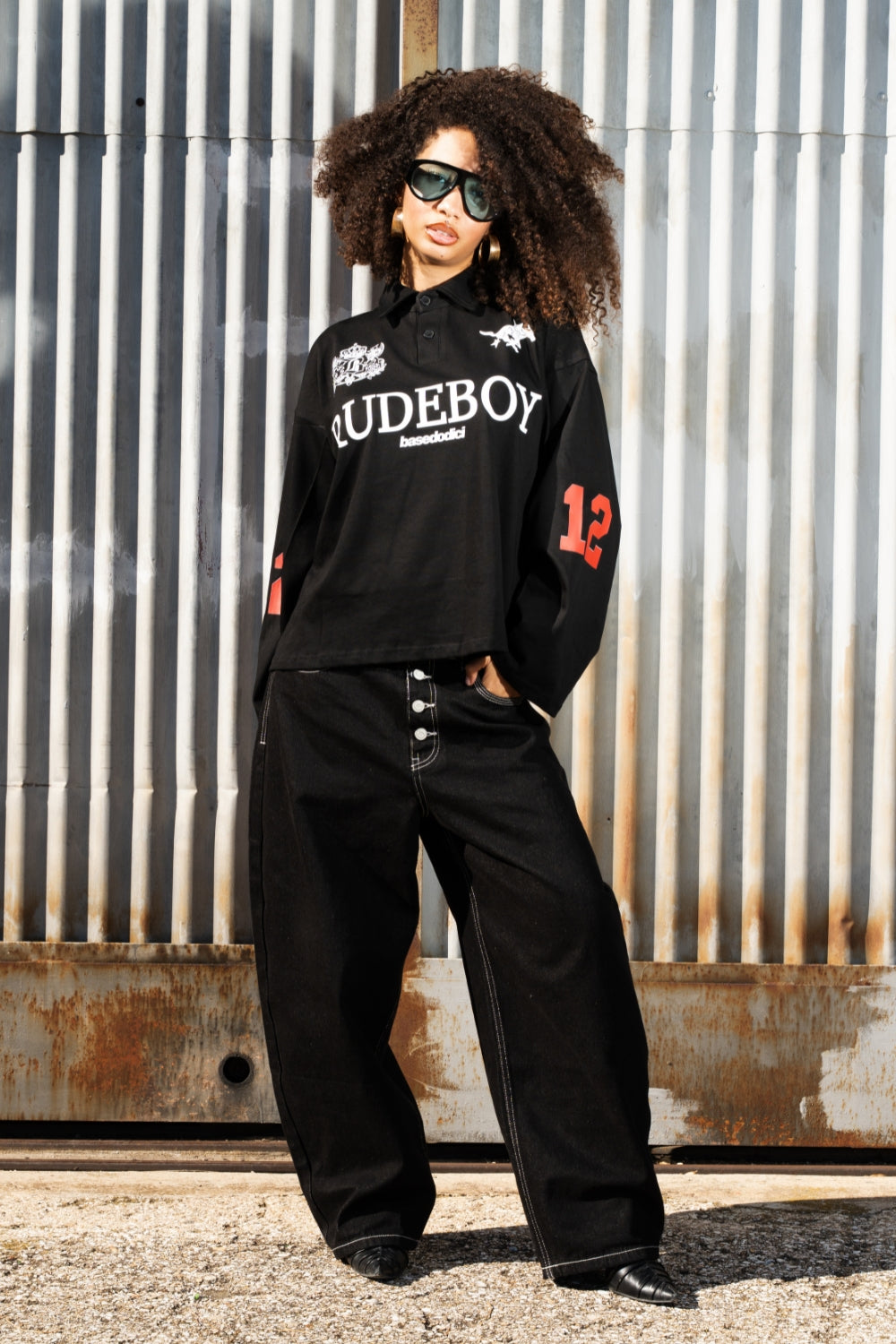 Bigall Denim “NEW MONEY” Back Logo Black Raw