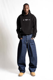 "RUDEBOY LDN" Hoodie Crown Black