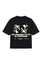 "SAMURAIJAYxBASEDODICI" TuttoSbagliato Tee Black/Lemon