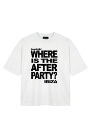 T-Shirt "IBIZA" Afterparty White