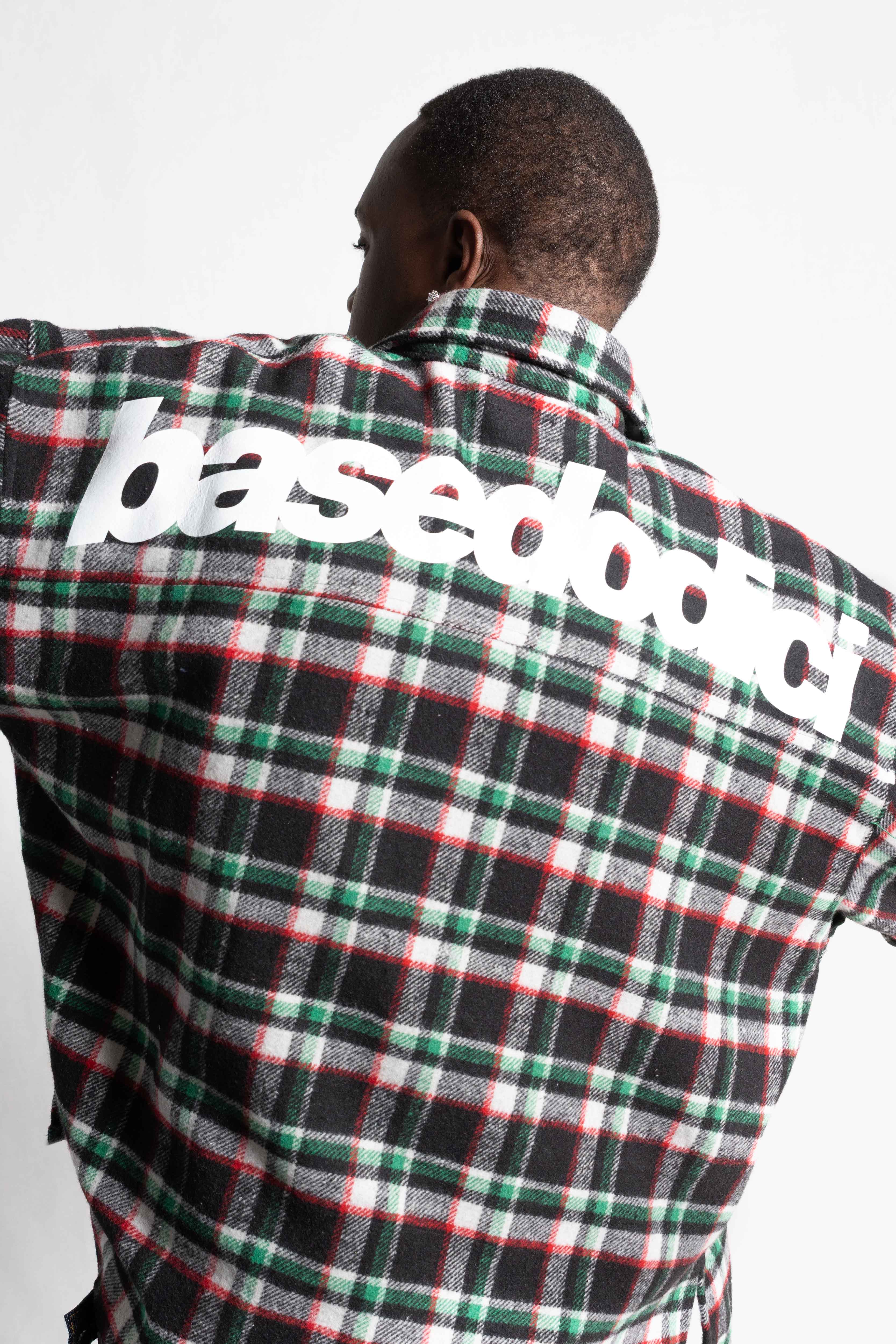 "RUDEBOY LDN" Flanella Shirt Shoulder Logo