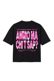 T-Shirt "AMMO" CHI'T'SAP Black/Camo Pink