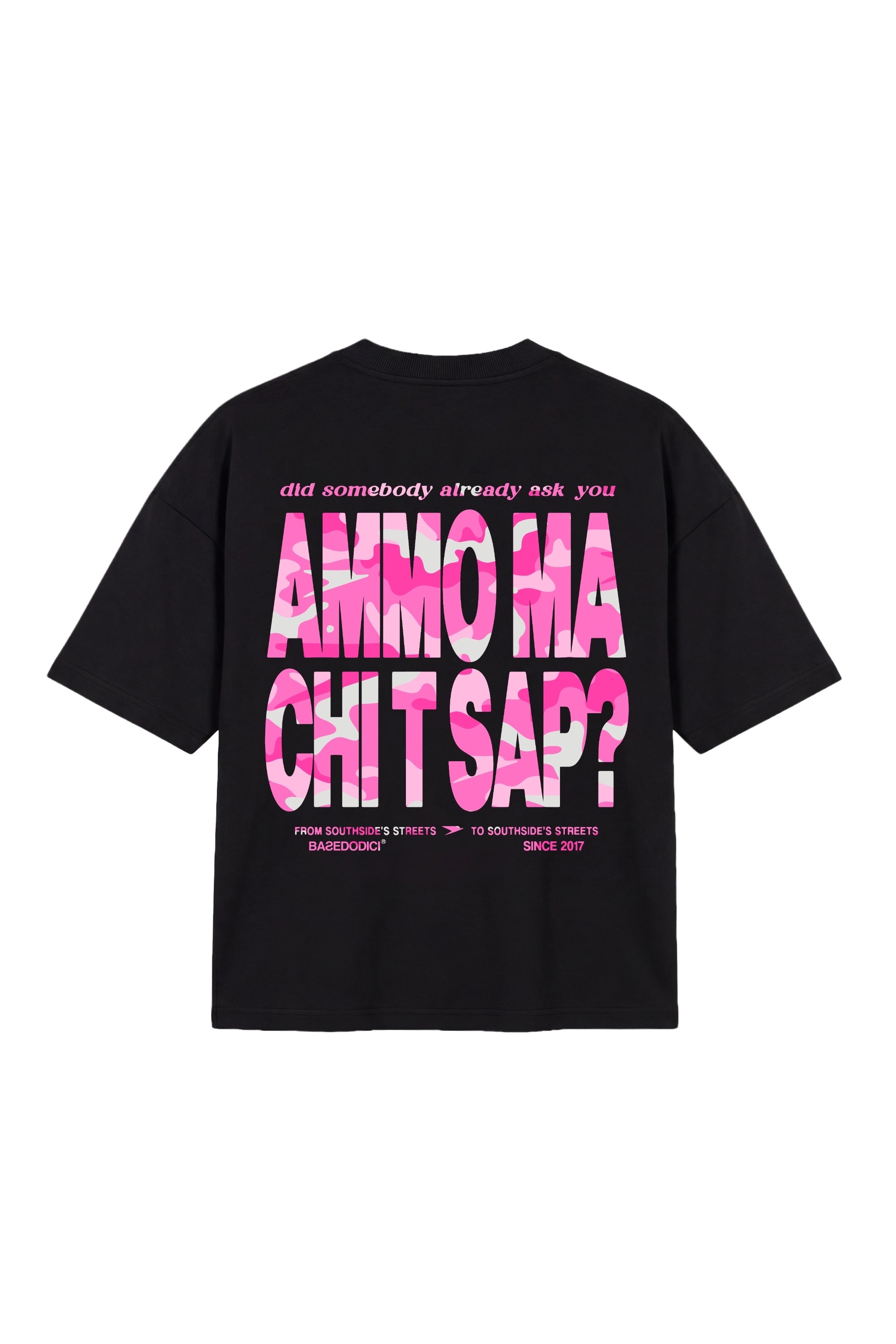 T-Shirt "AMMO" CHI'T'SAP Black/Camo Pink
