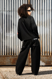 Bigall Denim “NEW MONEY” Back Logo Black Raw