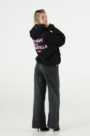 Hoodie "B12LAB" Tarantella Black/PinkGlitter