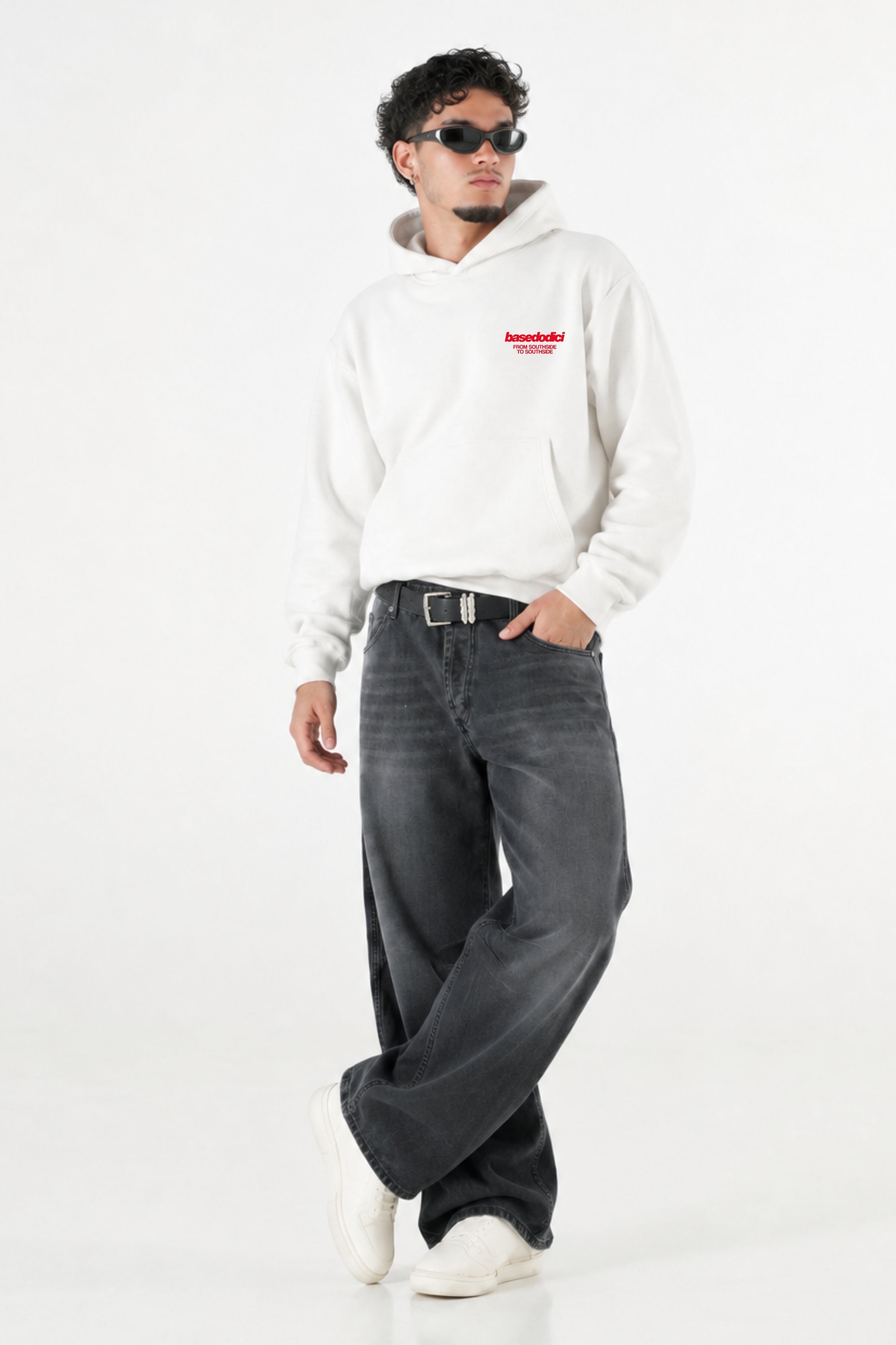 Hoodie "AMMO" MiStaiSoffrendo White/Red