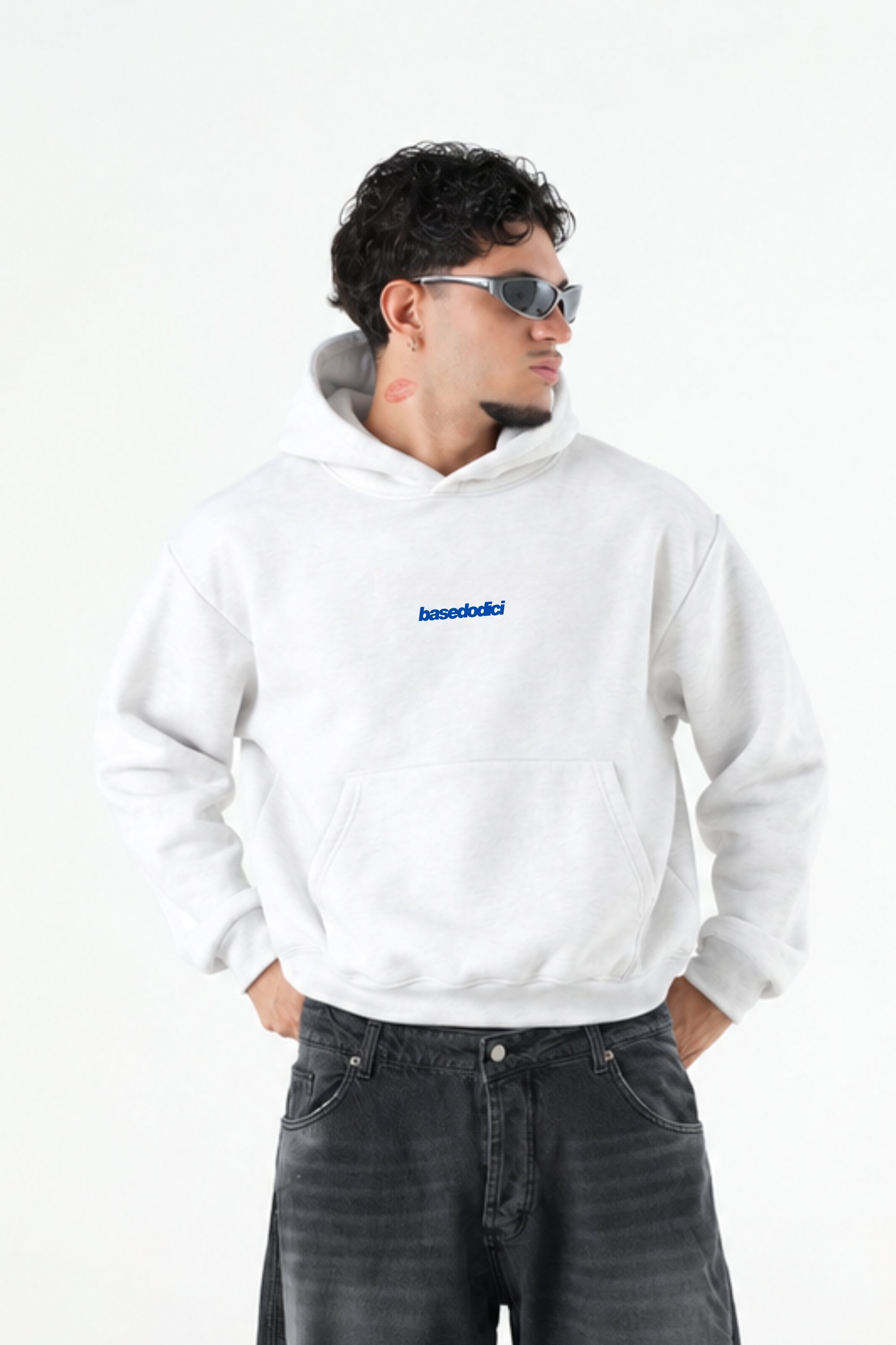 Hoodie "B12LAB" Bloodline White/Blue