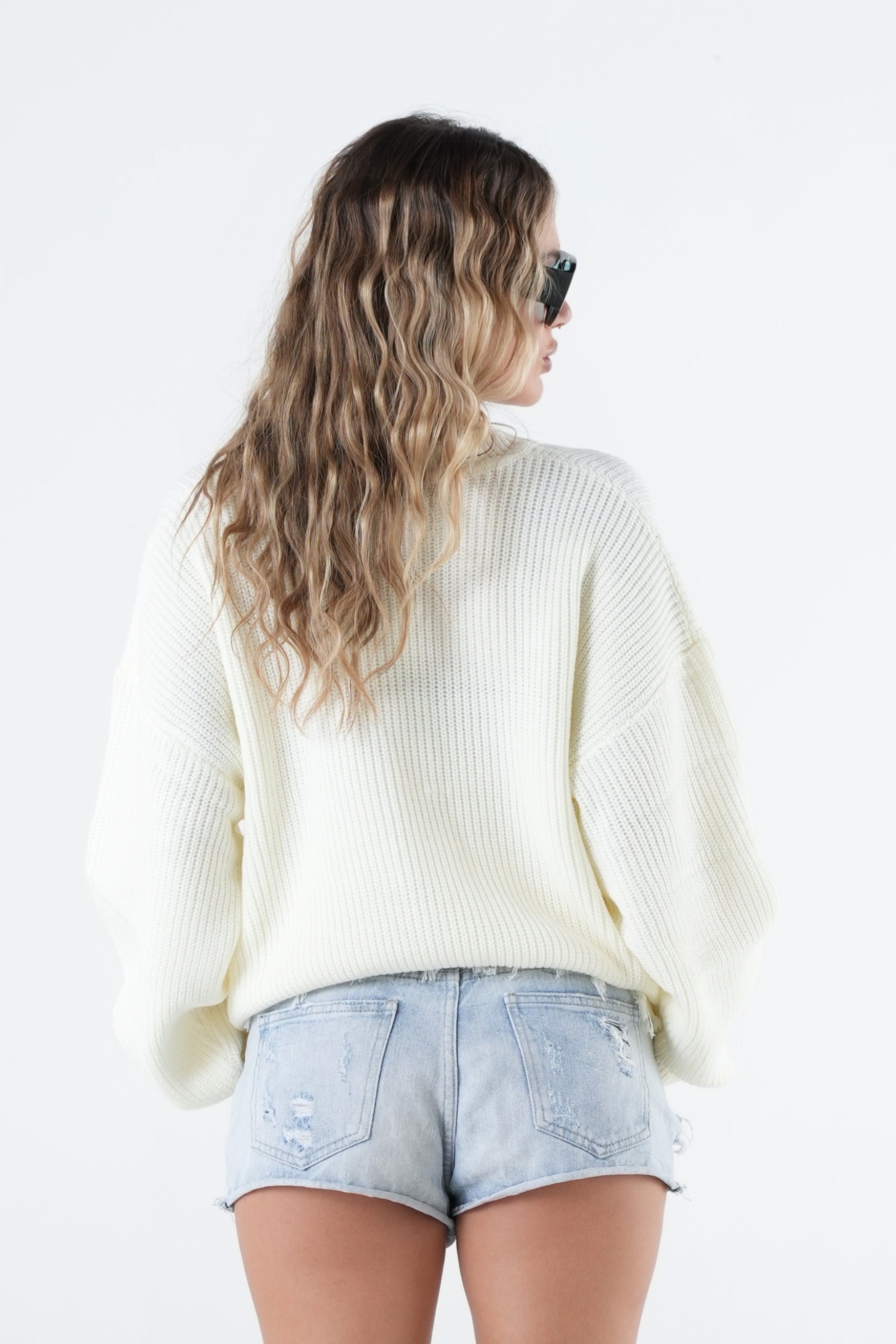 Knitwear "THE NOISE" BadBit*hes White/Red