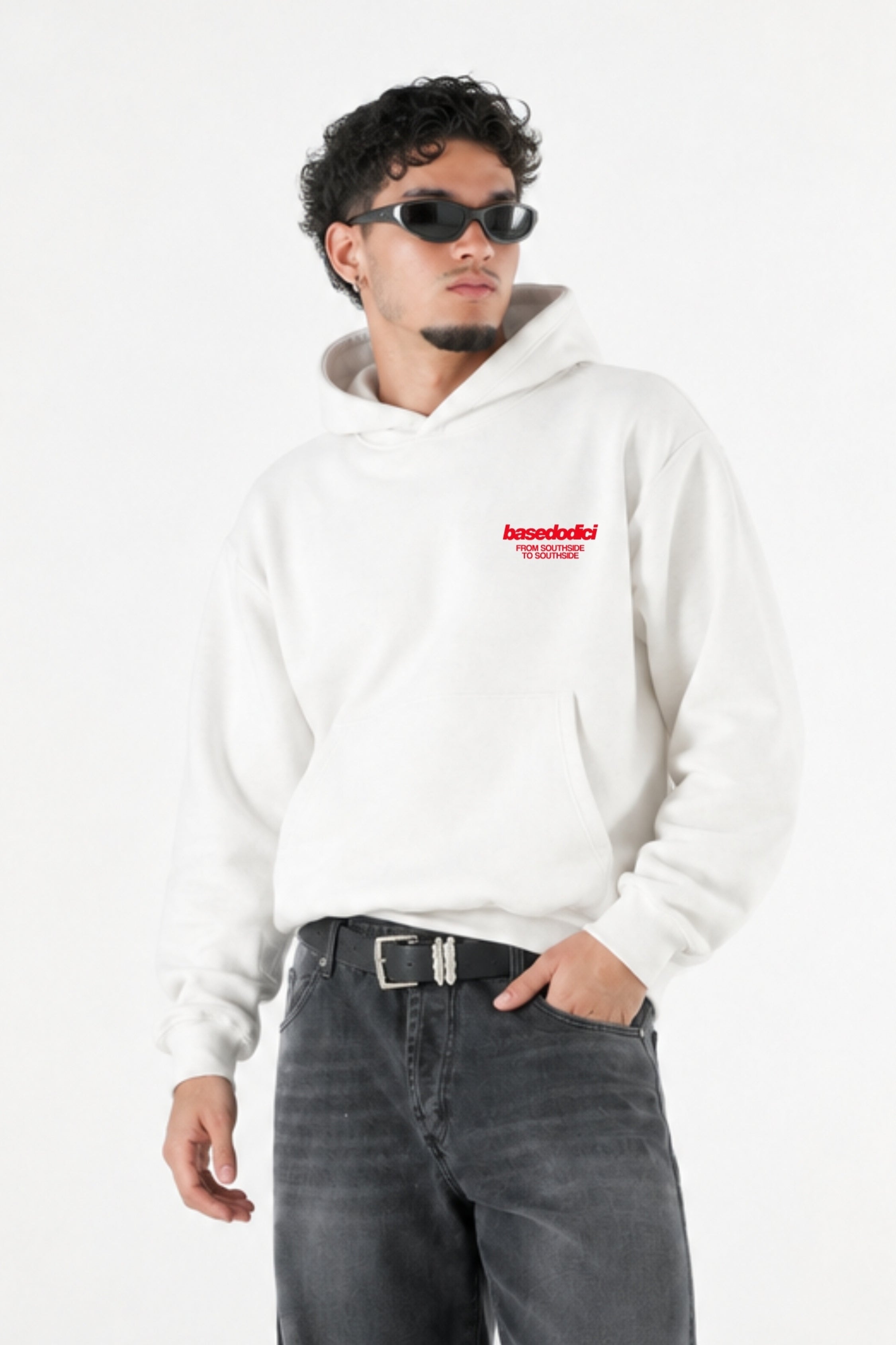 Hoodie "AMMO" MiStaiSoffrendo White/Red