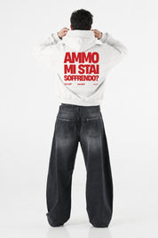 Hoodie "AMMO" MiStaiSoffrendo White/Red