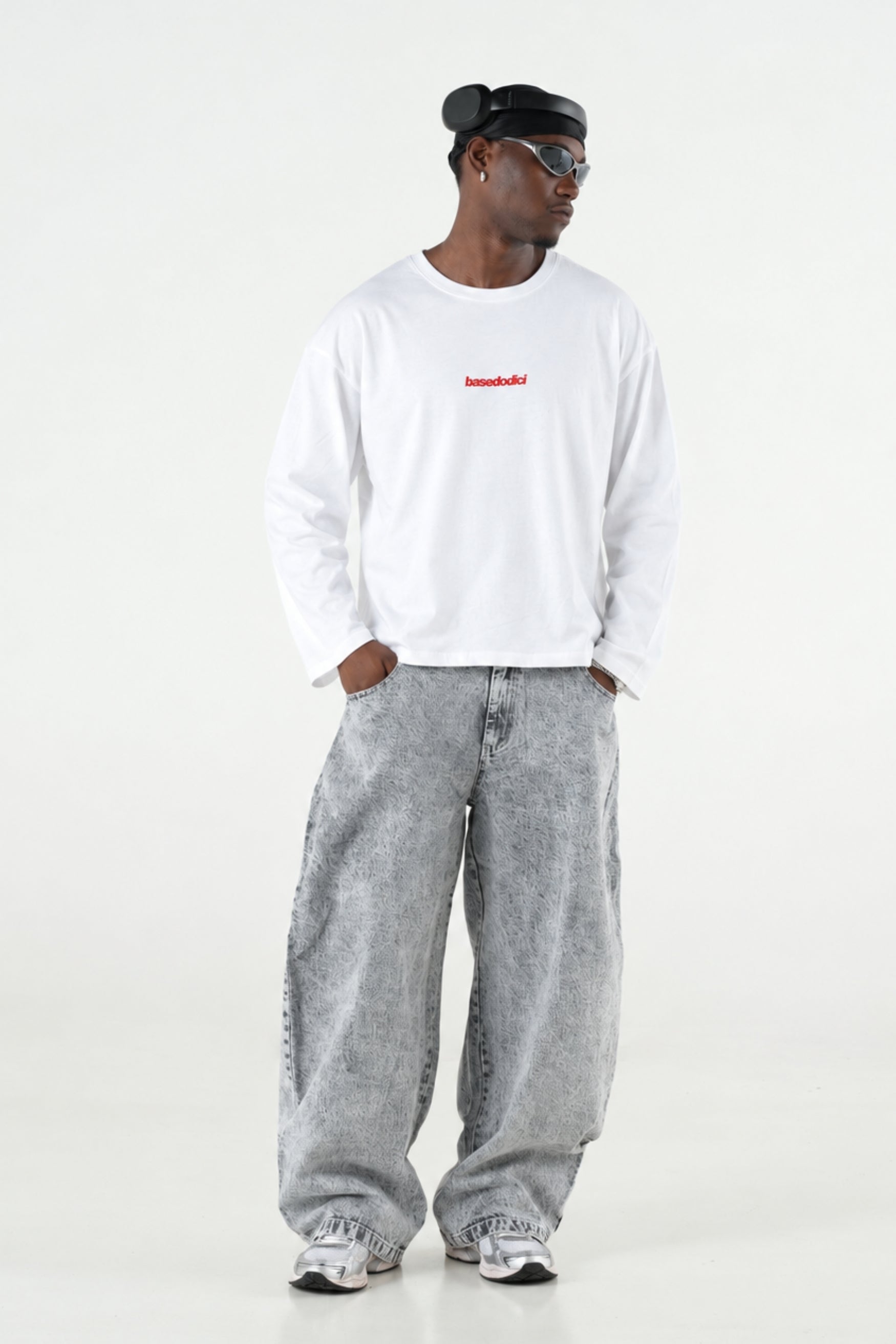 Longsleeve "B12LAB" Tarantella White/Red
