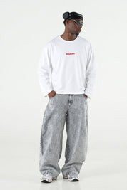 Longsleeve "B12LAB" Tarantella White/Red