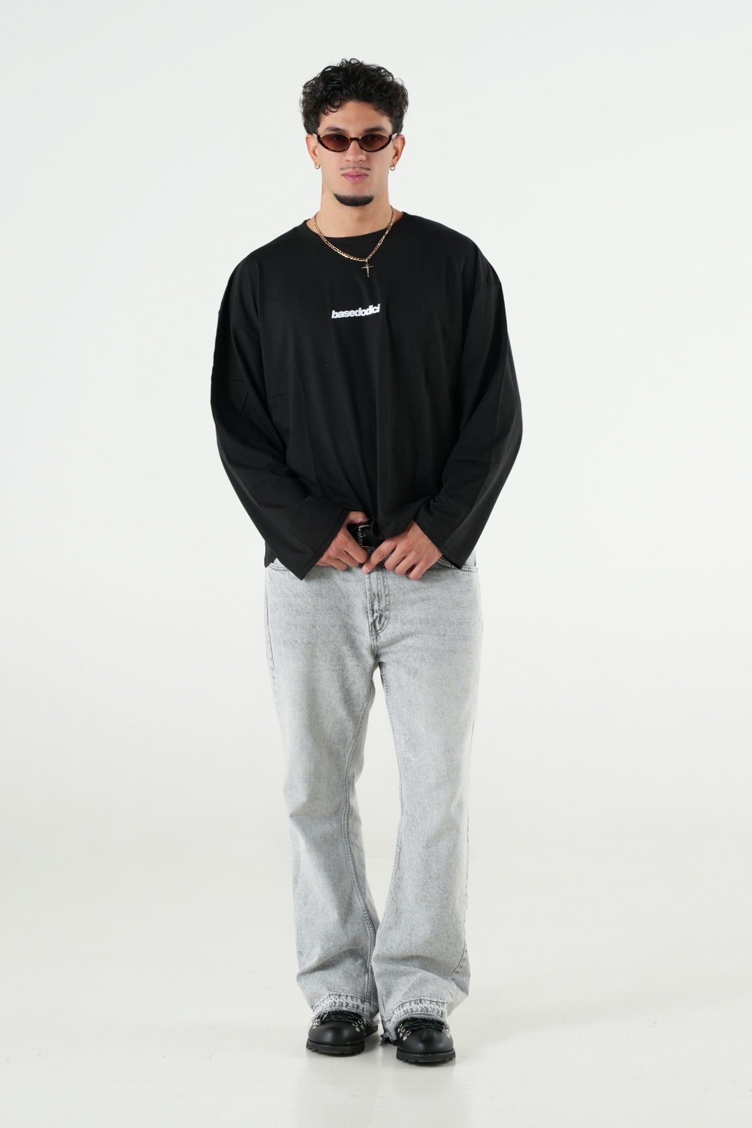 Longsleeve "B12LAB" Tarantella Black/White