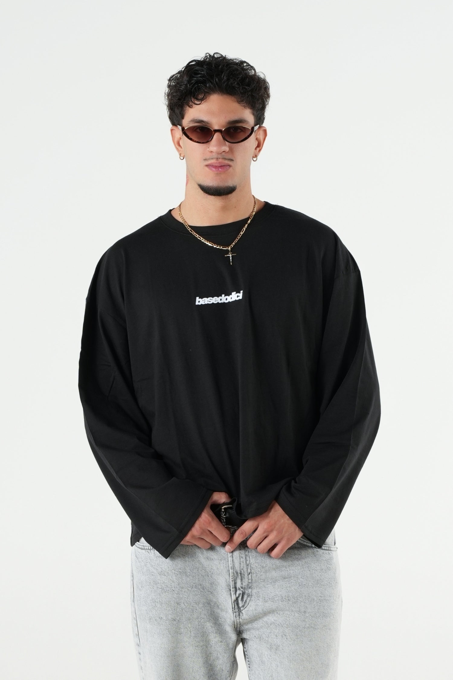 Longsleeve "B12LAB" Tarantella Black/White