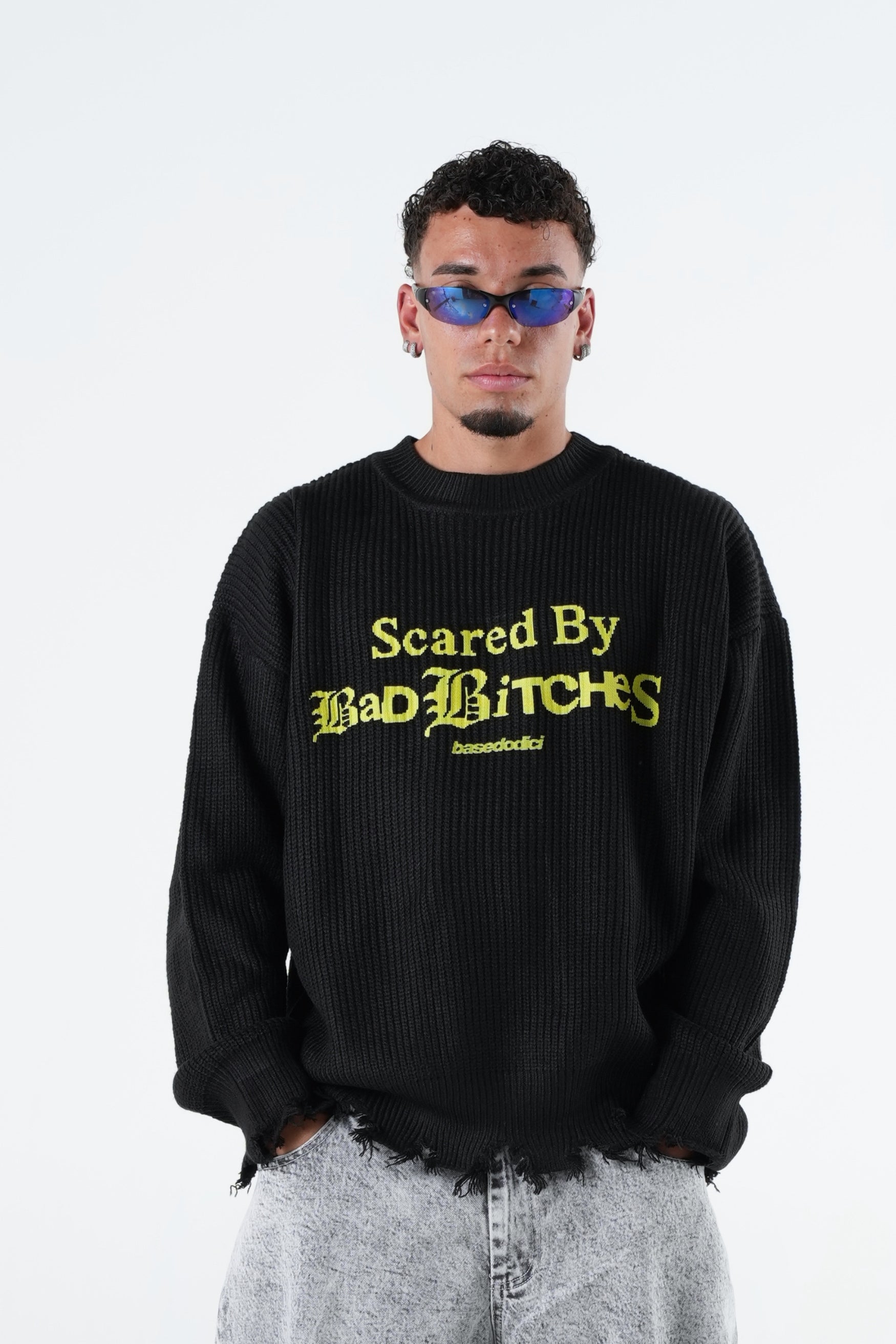 Knitwear "THE NOISE" BadBit*hes Black/Yellow