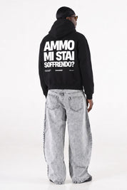 Hoodie "AMMO" MiStaiSoffrendo Black/White