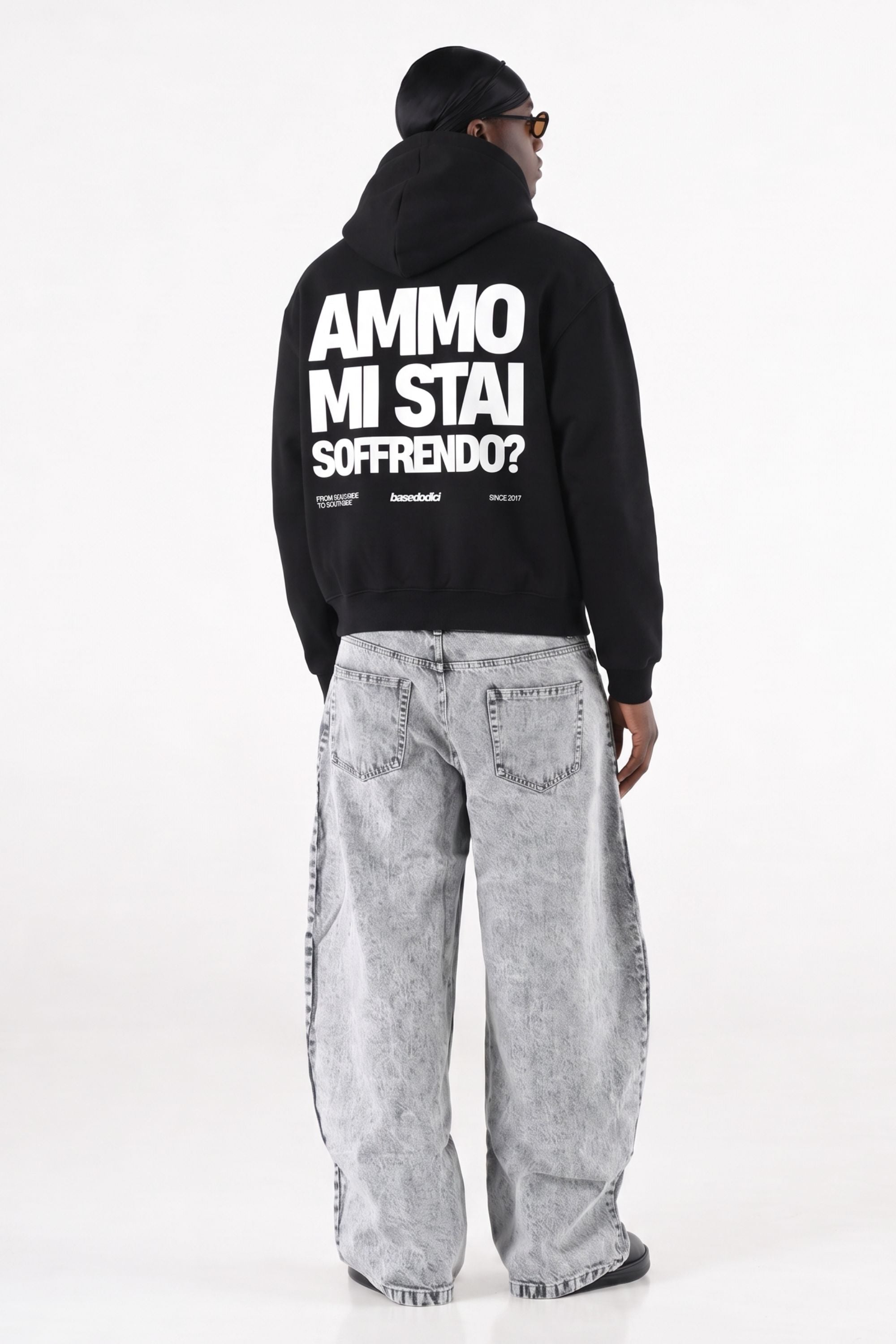 Hoodie "AMMO" MiStaiSoffrendo Black/White