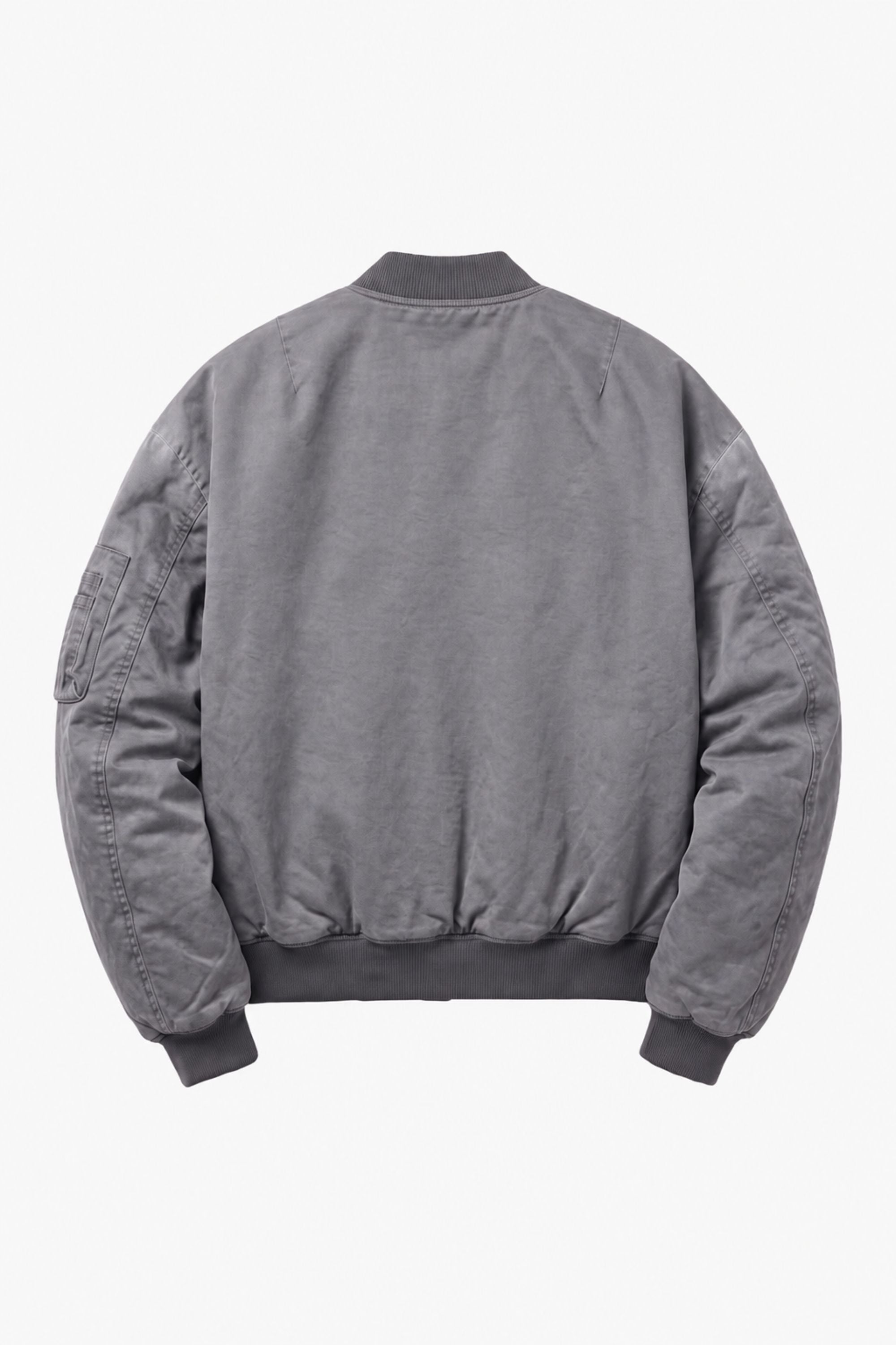 Bomber Jacket "BROKENNESS" Front Logo Grey