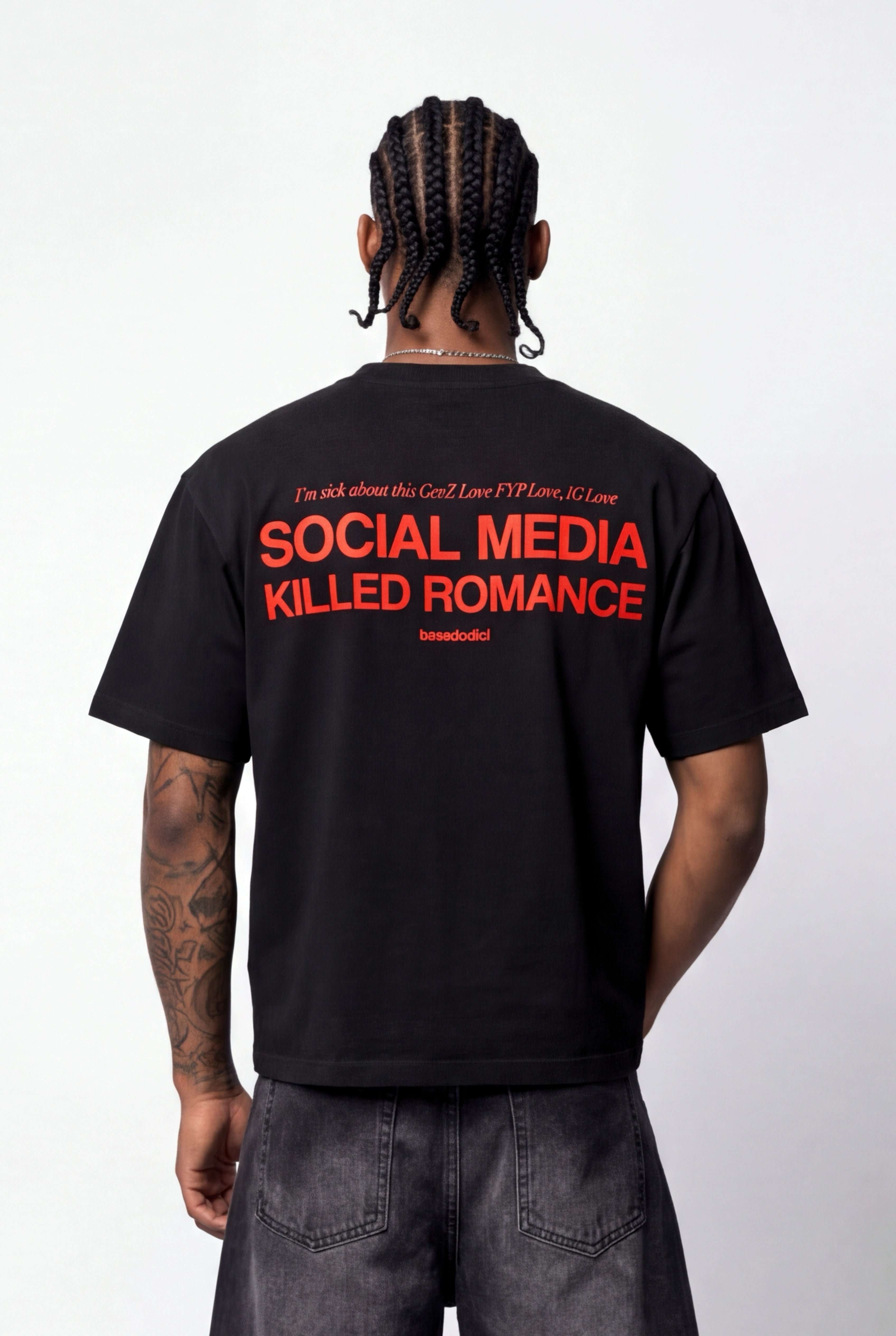 "KILLED ROMANCE" T-Shirt Black/Red