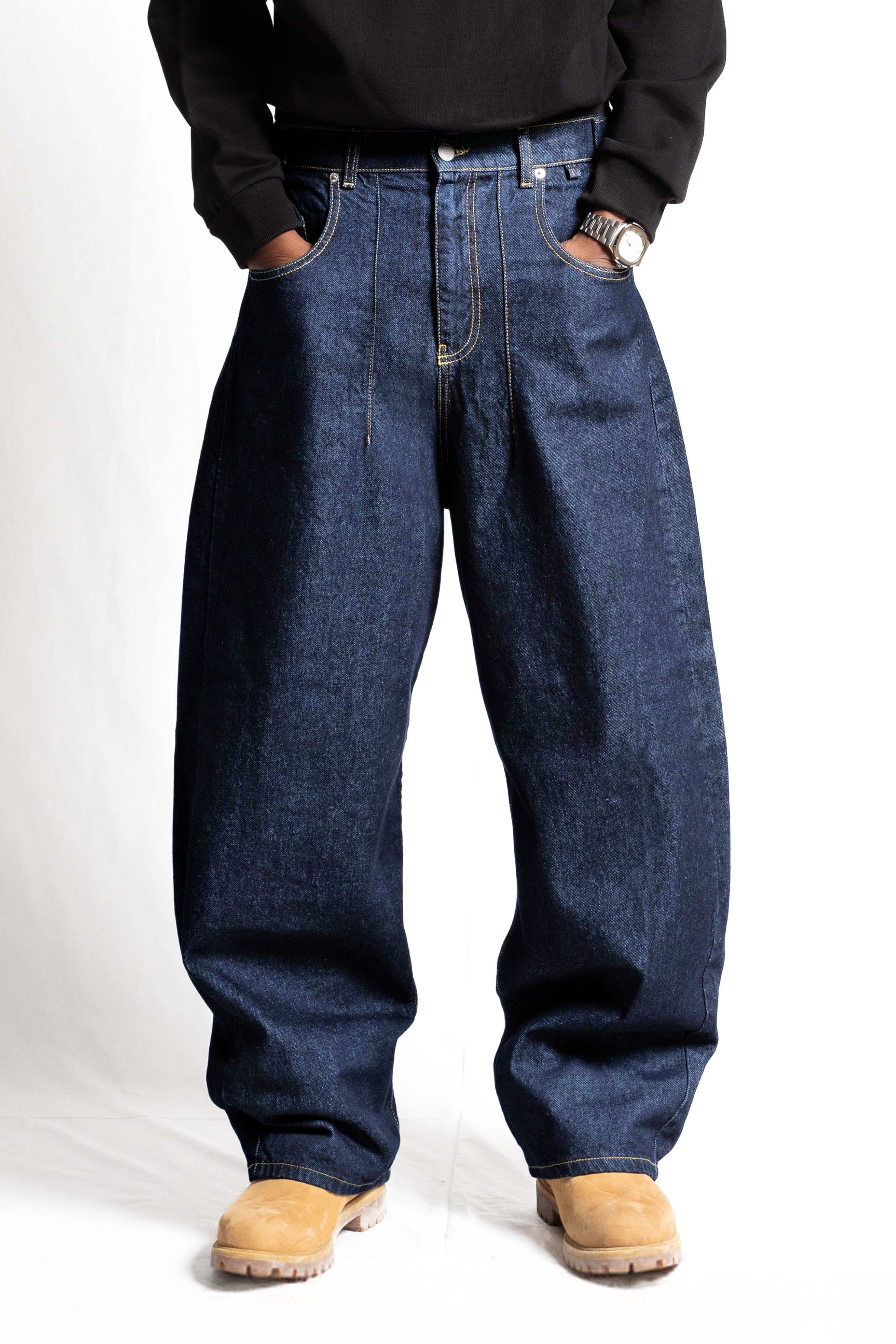 "RUDEBOY LDN" Bigall Denim Blue Raw