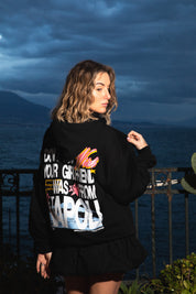 Hoodie “WISHYOUR” Girlfriend Black/Multi