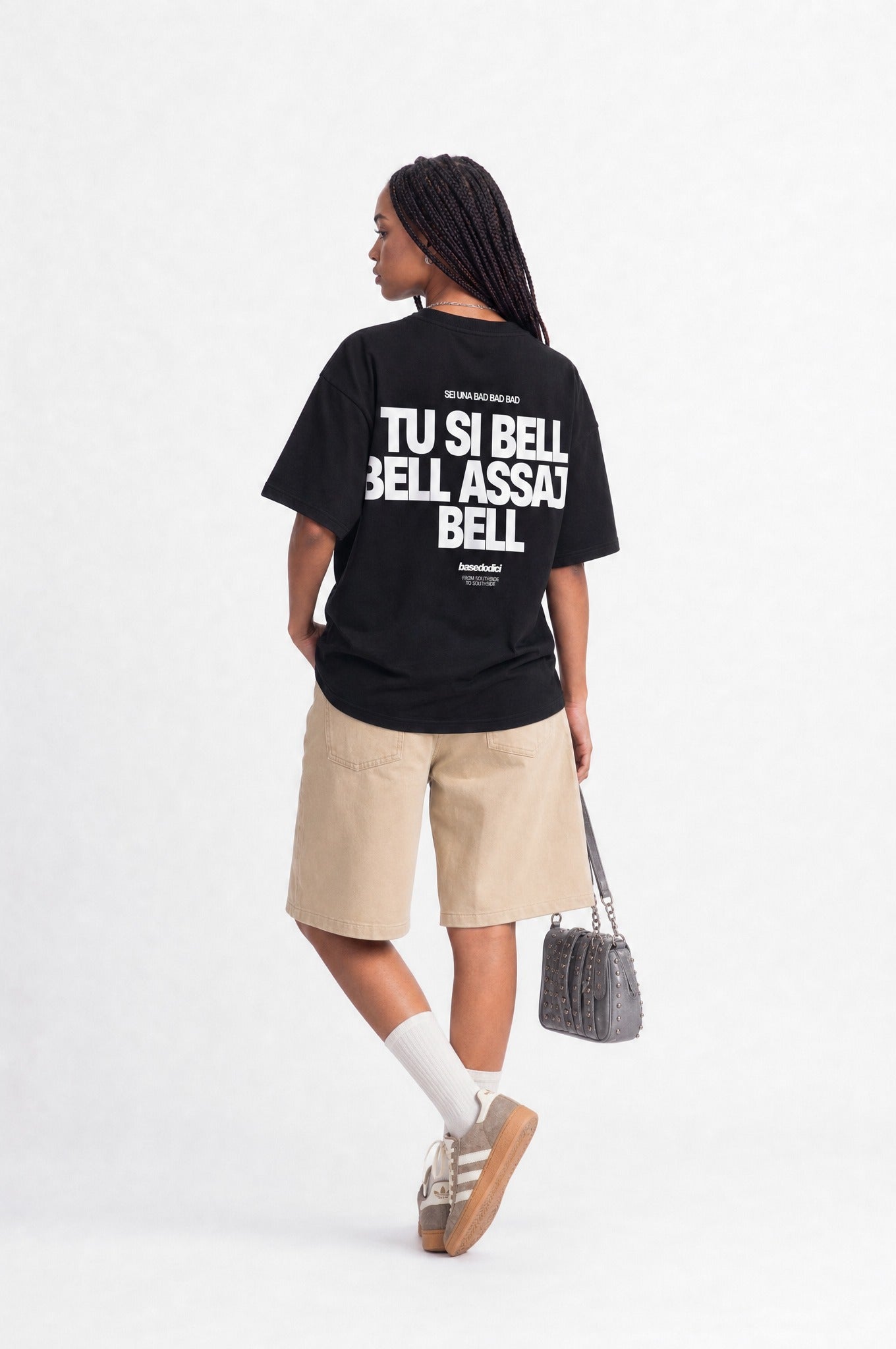 T-Shirt "COPY&PASTE" TU SI BELL BELL Black/White
