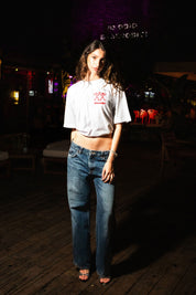 T-Shirt "TAVERNELLExBASEDODICI" Amore White