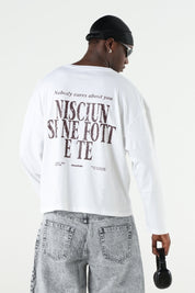 Longsleeve "B12LAB" Nisciun White/Brown