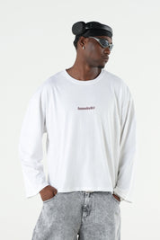 Longsleeve "B12LAB" Nisciun White/Brown