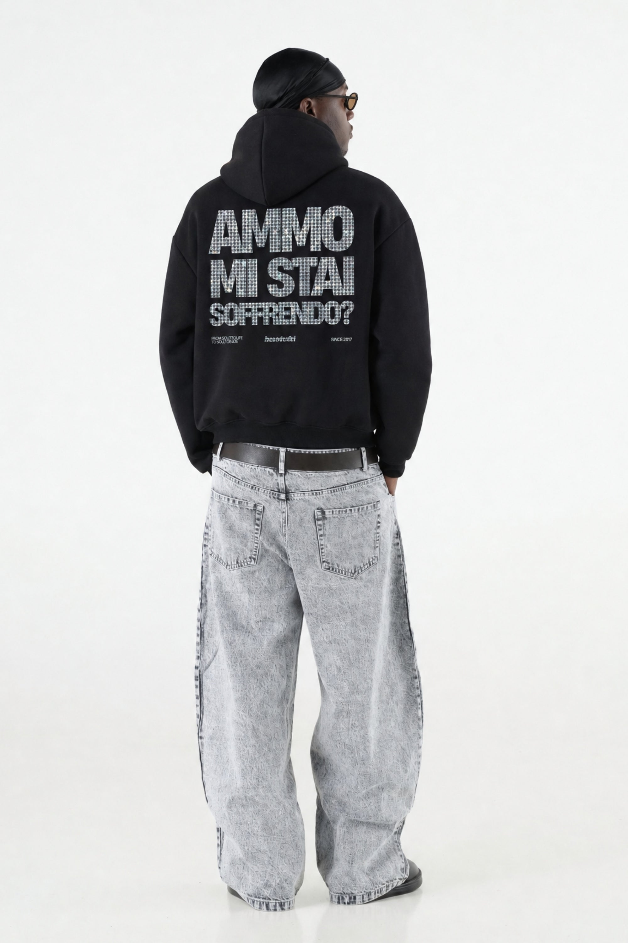 Hoodie "AMMO" MiStaiSoffrendo Black/Grillz