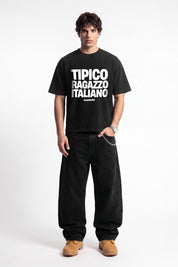 T-Shirt "COPY&PASTE" RagazzoItaliano Black/White