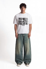 T-Shirt "COPY&PASTE" RagazzoItaliano White/Black