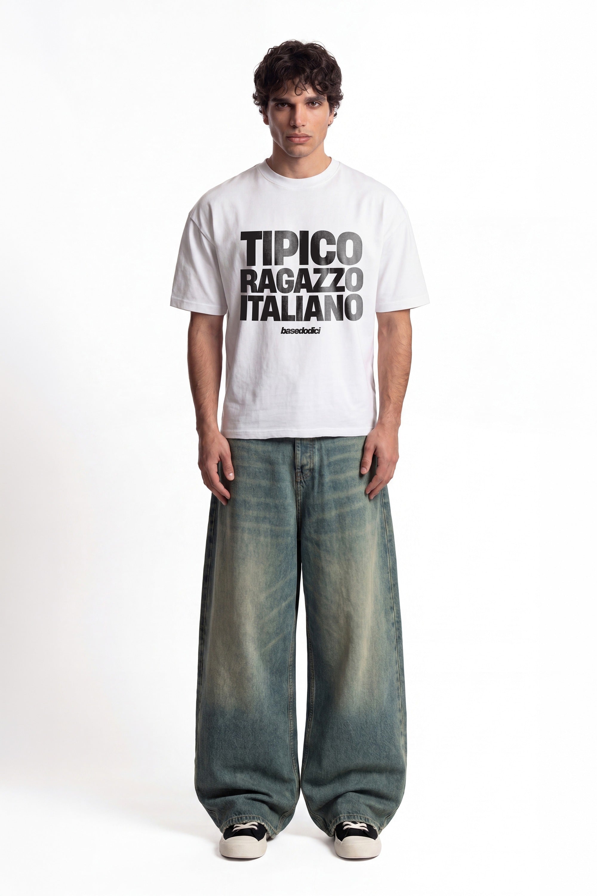 T-Shirt "COPY&PASTE" RagazzoItaliano White/Black