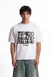 T-Shirt "COPY&PASTE" RagazzoItaliano White/Black