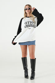 Longsleeve "B12LAB" TuttoèPossibile White-Black/Black
