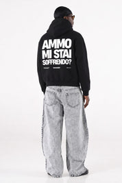Hoodie "AMMO" MiStaiSoffrendo Black/White