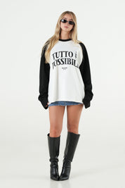 Longsleeve "B12LAB" TuttoèPossibile White-Black/Black