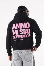 Hoodie "AMMO" MiStaiSoffrendo Black/Pink