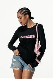 Longsleeve "DIVA" Censored Black