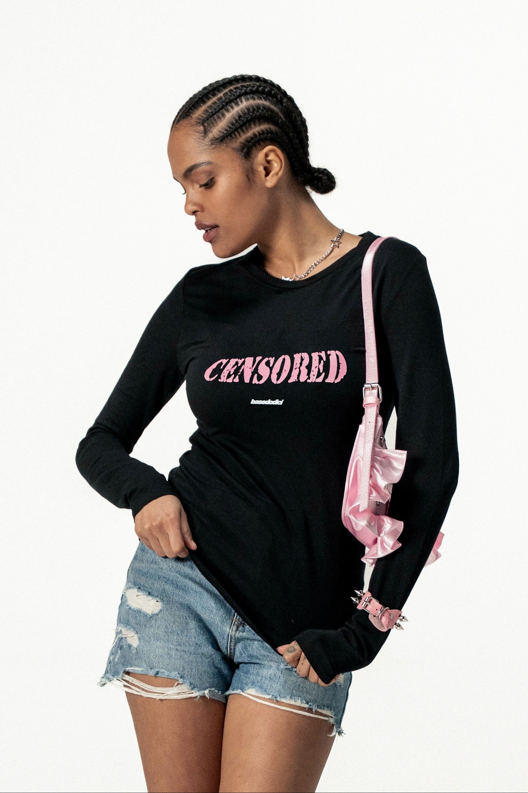 Longsleeve "DIVA" Censored Black