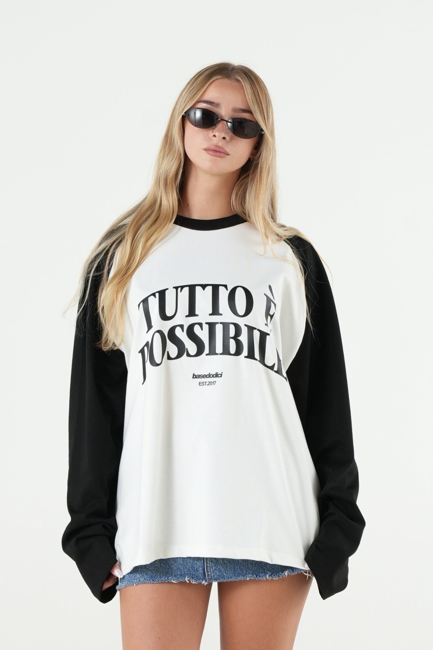 Longsleeve "B12LAB" TuttoèPossibile White-Black/Black