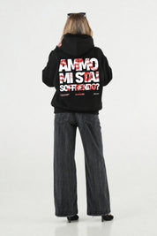 Hoodie "AMMO" MiStaiSoffrendo Black/Kiss