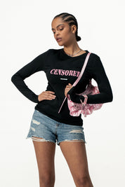 Longsleeve "DIVA" Censored Black