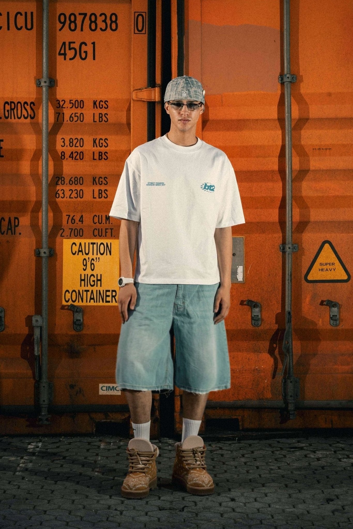 Jorts "LAST DELIVERY" Light Blue